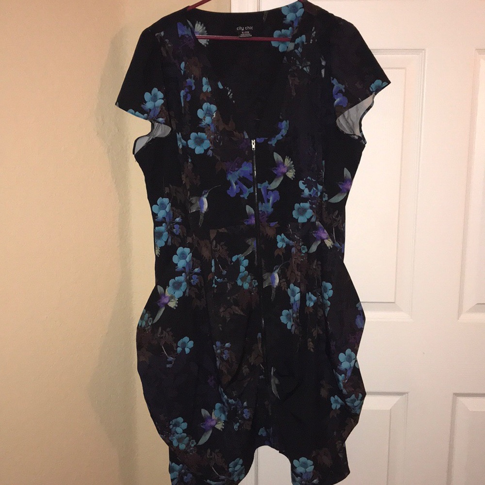 Plus size print dress